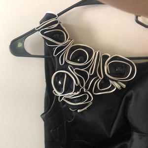 One Shoulder Black Dress